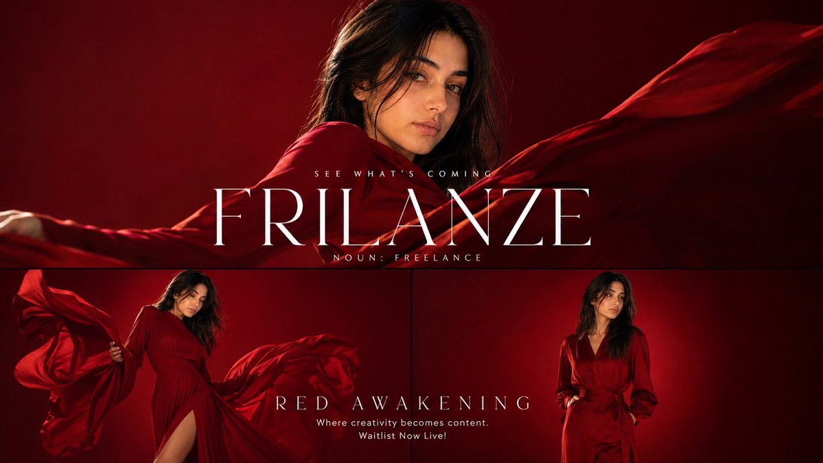 Red Fashion Campaign Poster