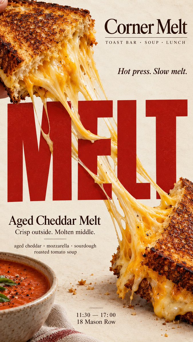 Cheese Melt Food Poster