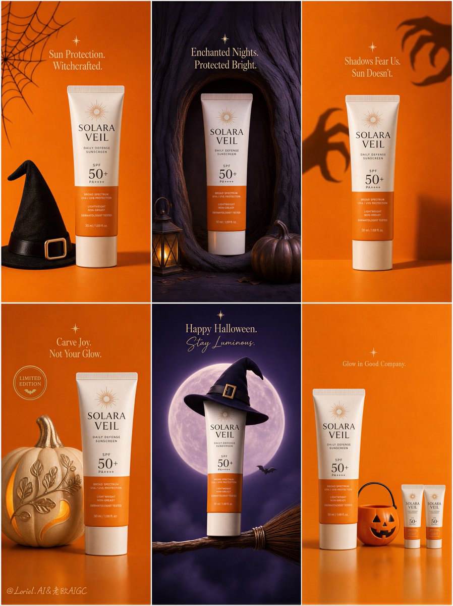 Luxury Sunscreen Halloween Poster